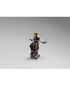 CONEJO- FIGURA PEQUEÑA-GRIS/NARANJA